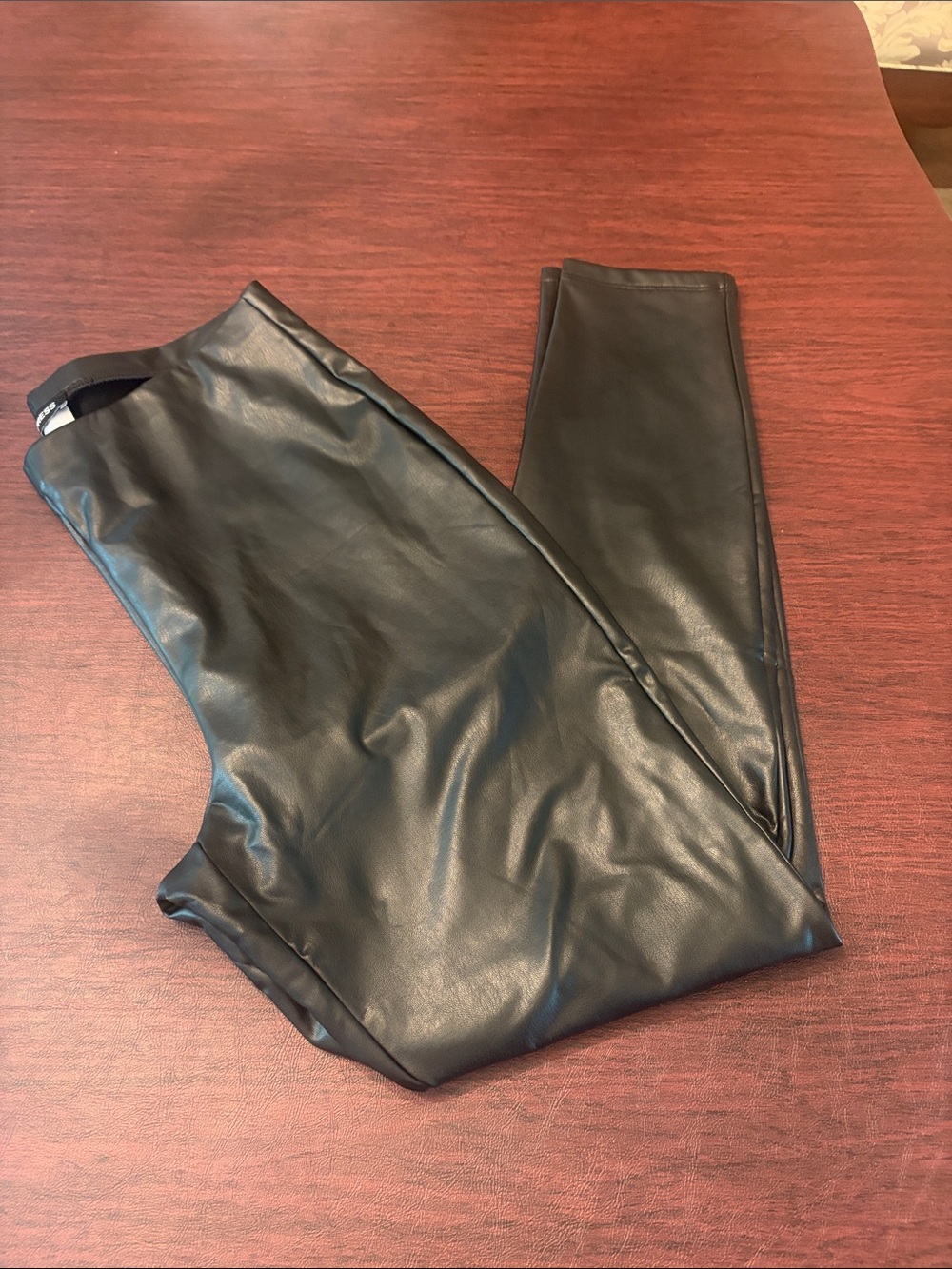 Express Black Faux Leather Pants